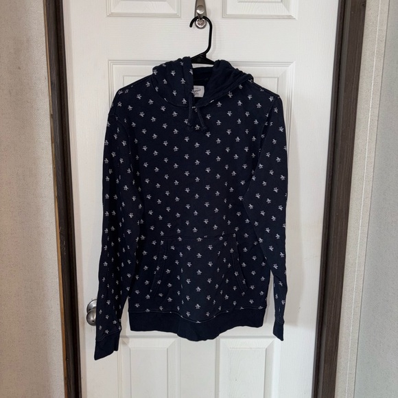 Original Penguin Dark Blue Hoodie with White Accents - Picture 1 of 2